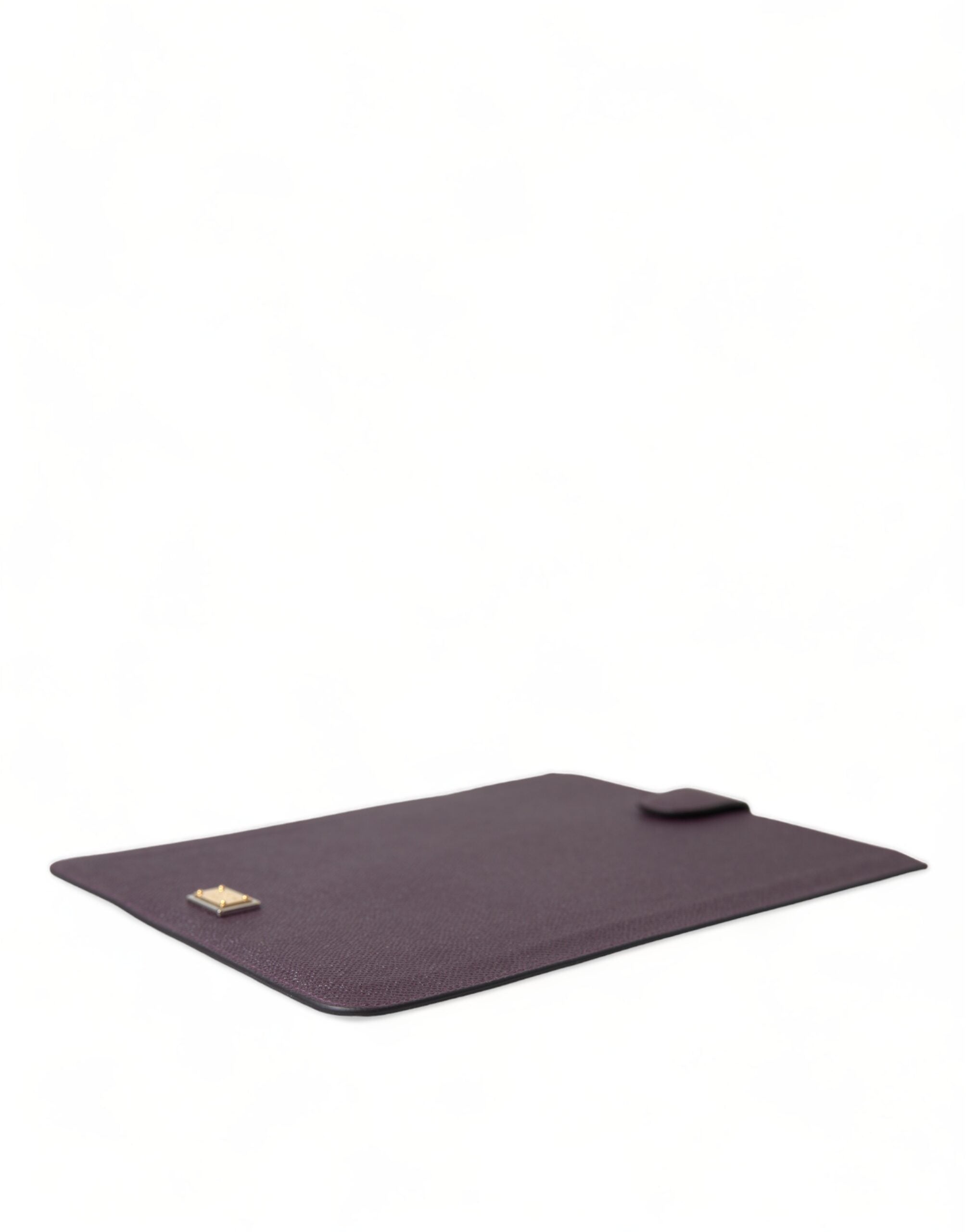 Dolce &amp; Gabbana Elegant Leather Tablet Pouch in Rich Brown