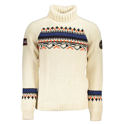 Napapijri Beige Acrylic Men Sweater