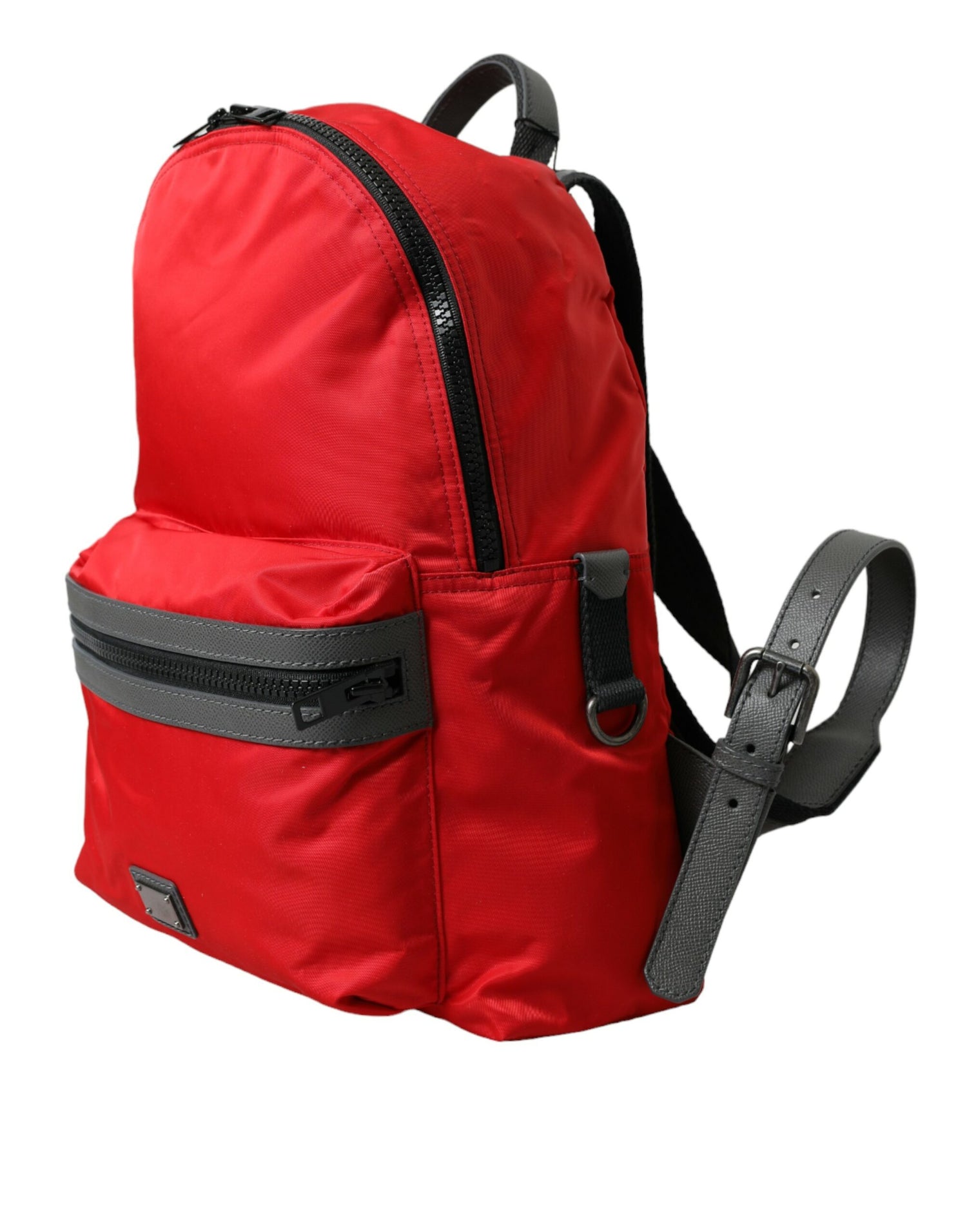 Dolce &amp; Gabbana Elegant Red Nylon-Leather Backpack