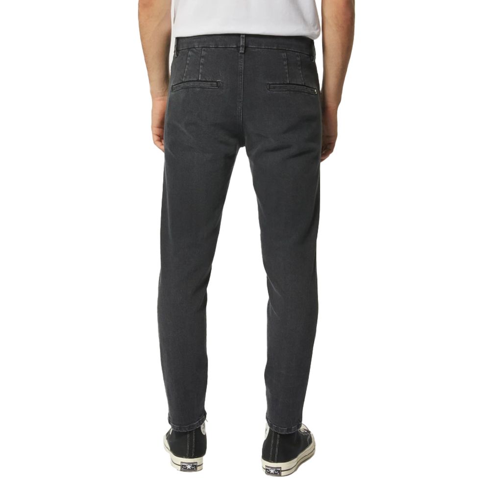 Dondup Sleek Black Stretch Denim Jeans