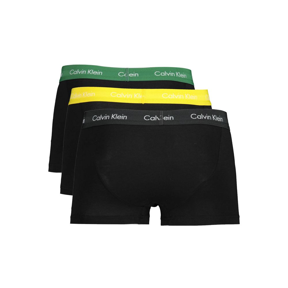 Calvin Klein Triple Charm Trunks in Black, Yellow, &amp; Green