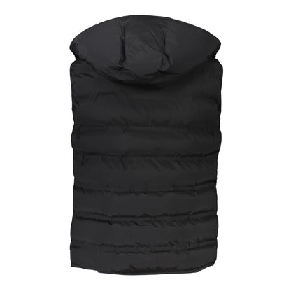 Harmont &amp; Blaine Sleeveless Hooded Black Jacket