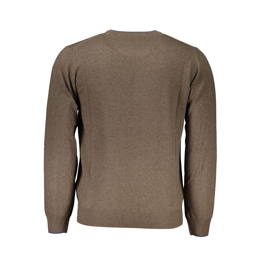 Harmont &amp; Blaine Elegant Crew Neck Contrast Detail Sweater