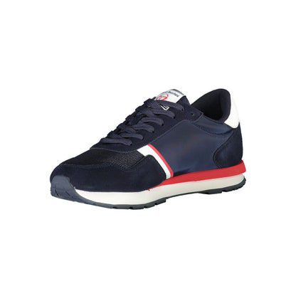 Sergio Tacchini Elegant Blue Viareggio Sneakers with Embroidery