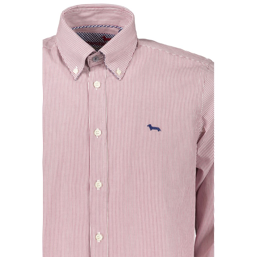 Harmont &amp; Blaine Classic Pink Striped Button-Down Shirt