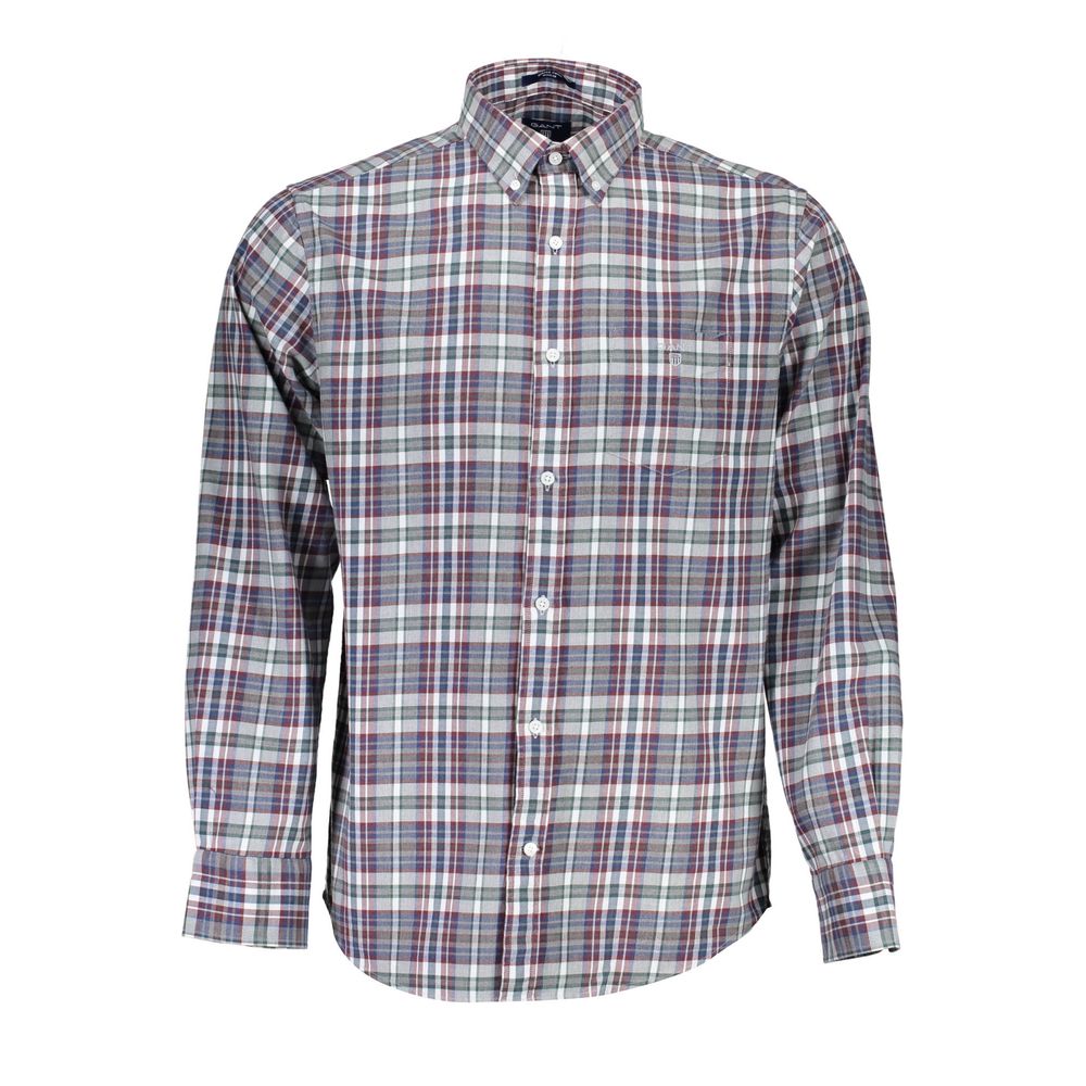 Gant Elegant Blue Cotton Button-Down Shirt