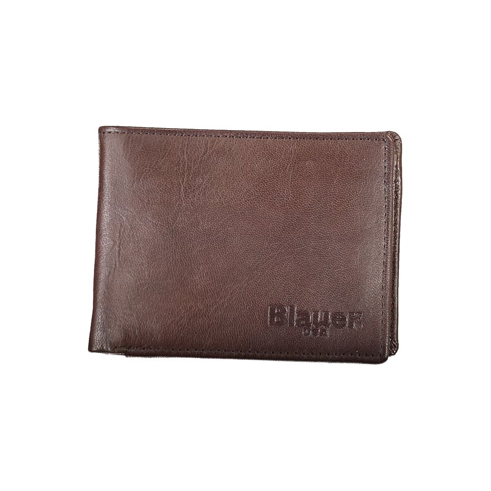 Blauer Elegant Leather Bi-Fold Men&