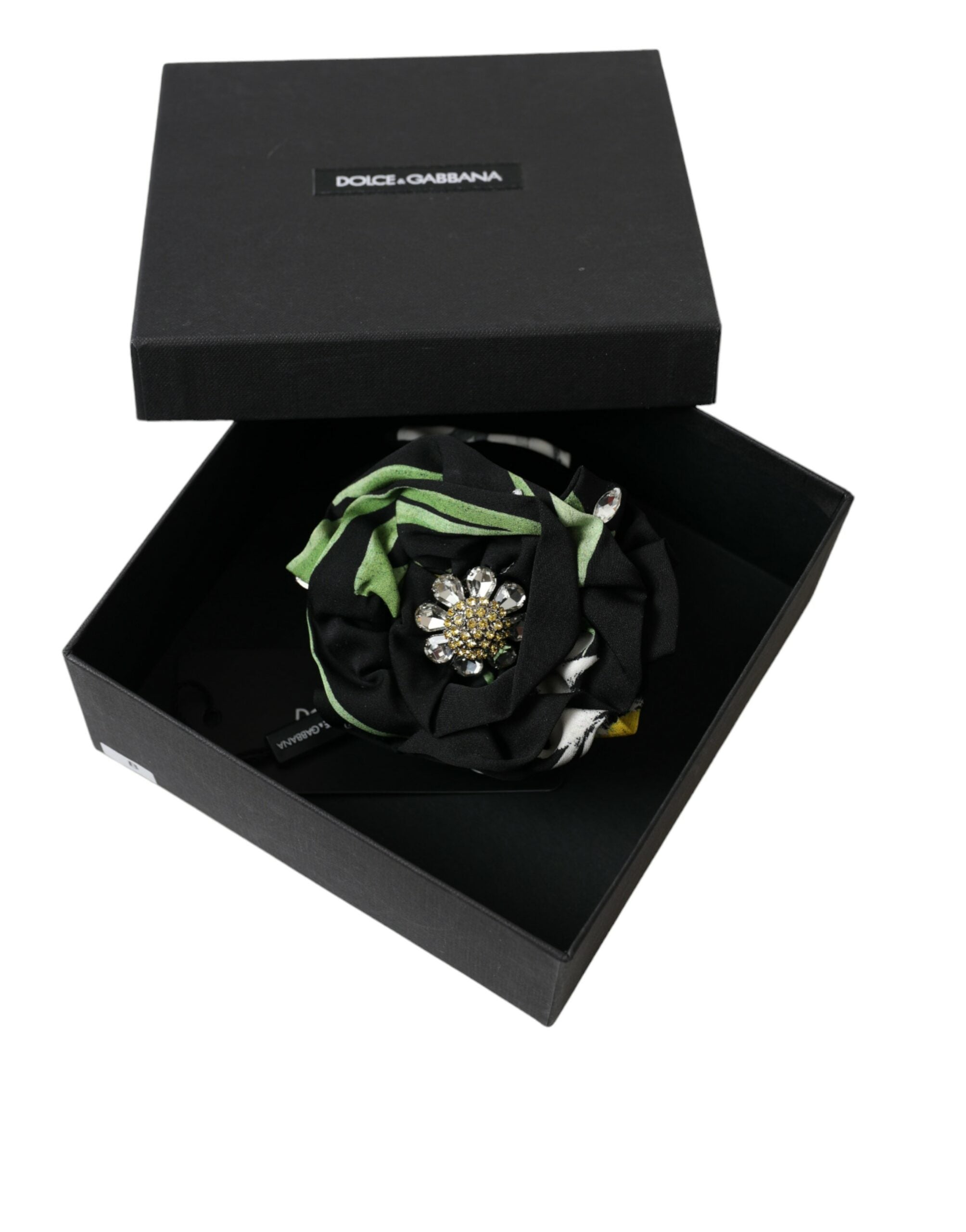 Dolce &amp; Gabbana Multicolor Floral Crystal Hair Claw