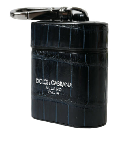 Dolce &amp; Gabbana Chic Crocodile Leather Airpods Case