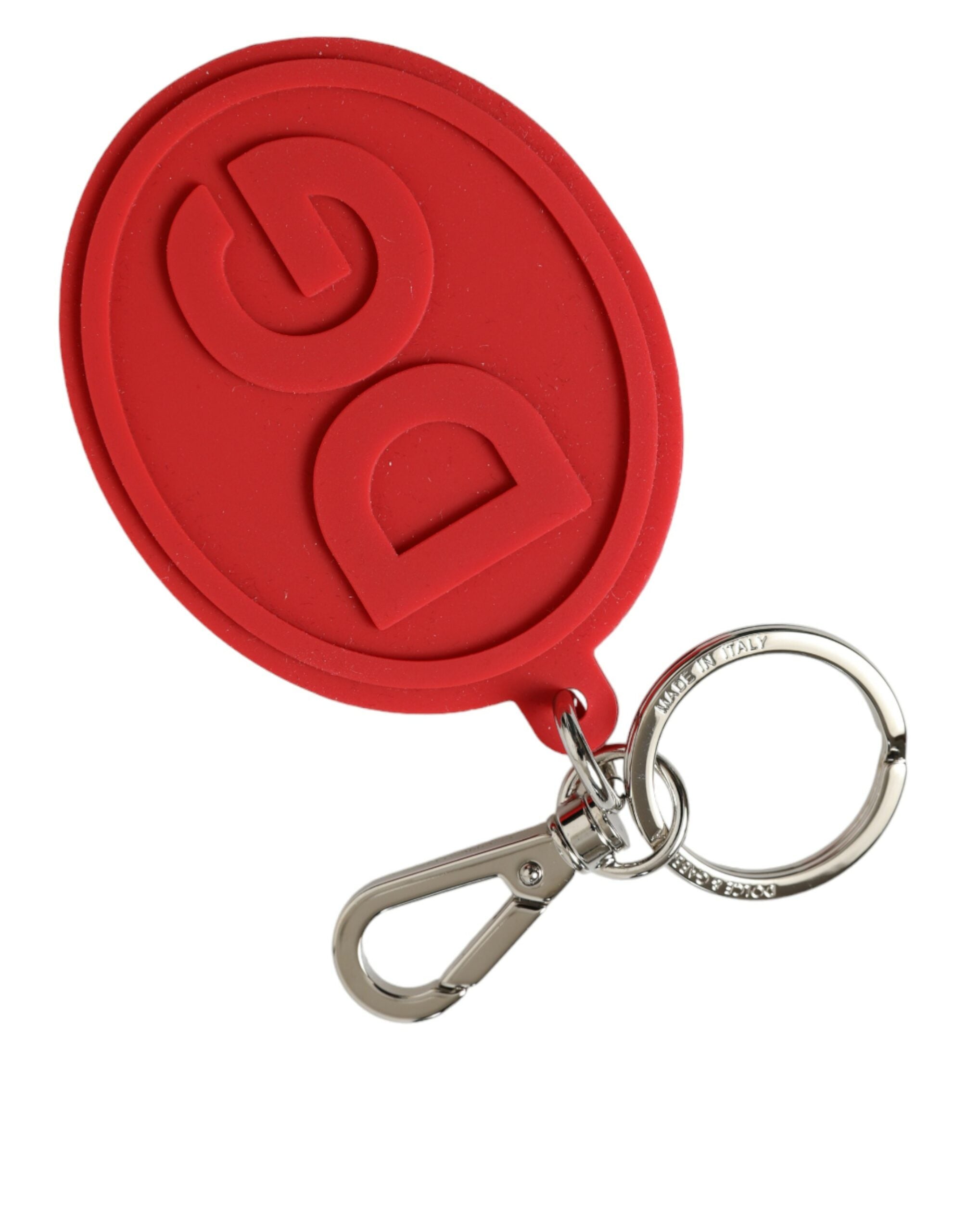 Dolce &amp; Gabbana Elegant Red Trifold Key Holder Case