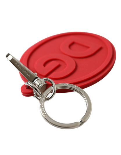 Dolce &amp; Gabbana Elegant Red Trifold Key Holder Case