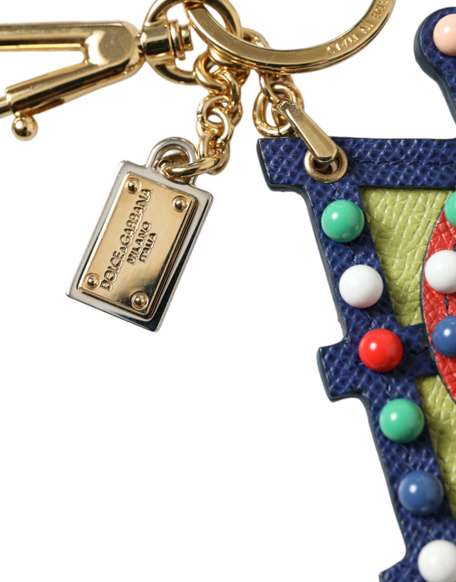 Dolce &amp; Gabbana Multicolor Cellulose Designer Keychain