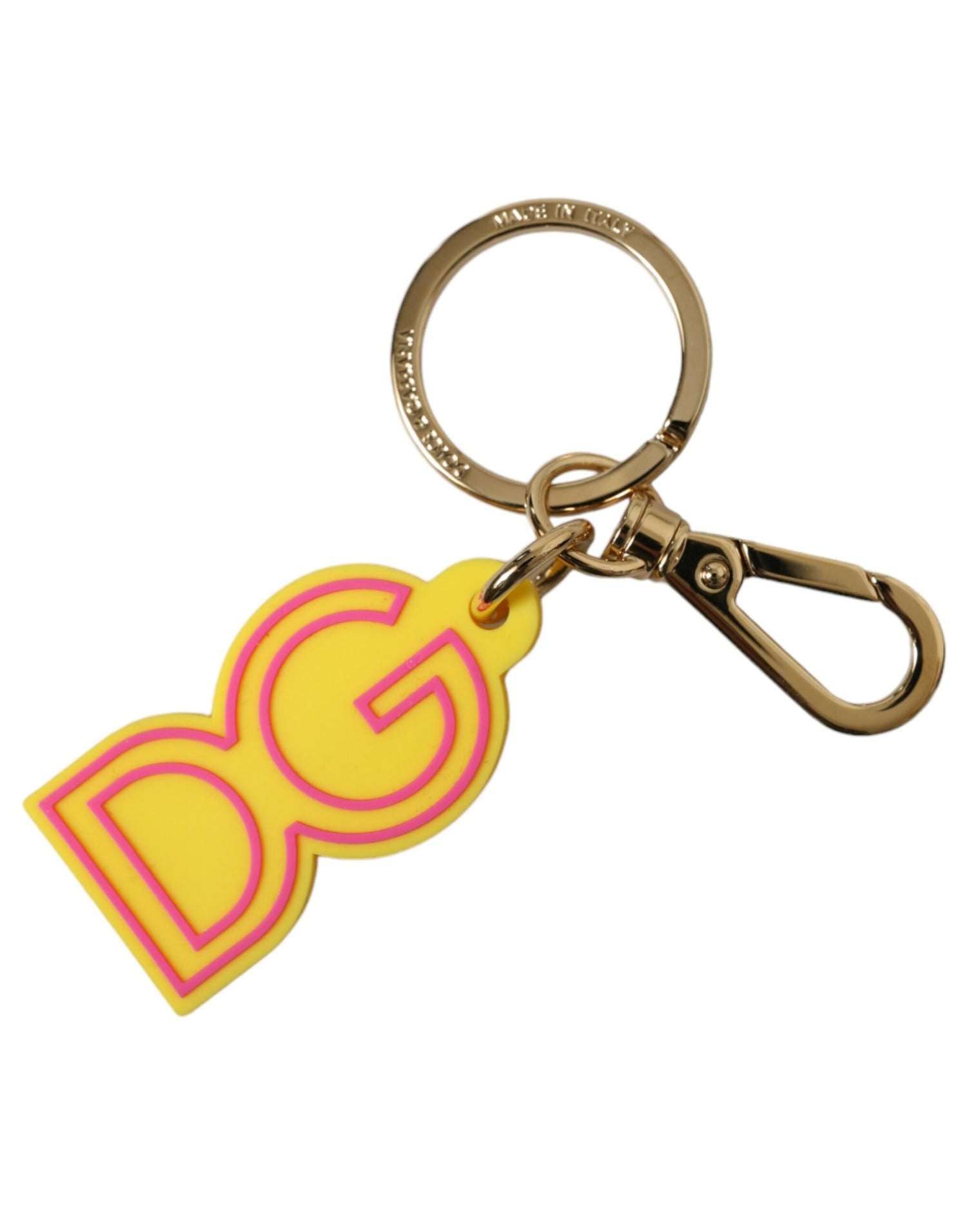 Dolce &amp; Gabbana Chic Yellow Gold Keychain Charm