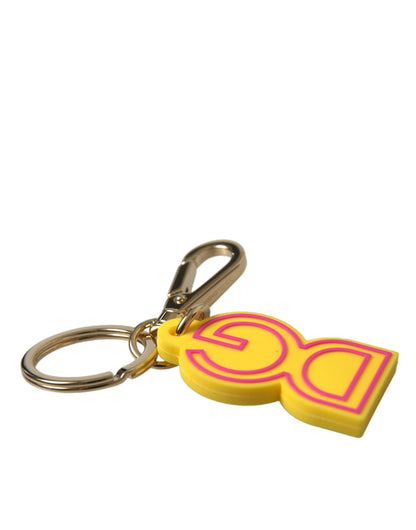 Dolce &amp; Gabbana Chic Yellow Gold Keychain Charm