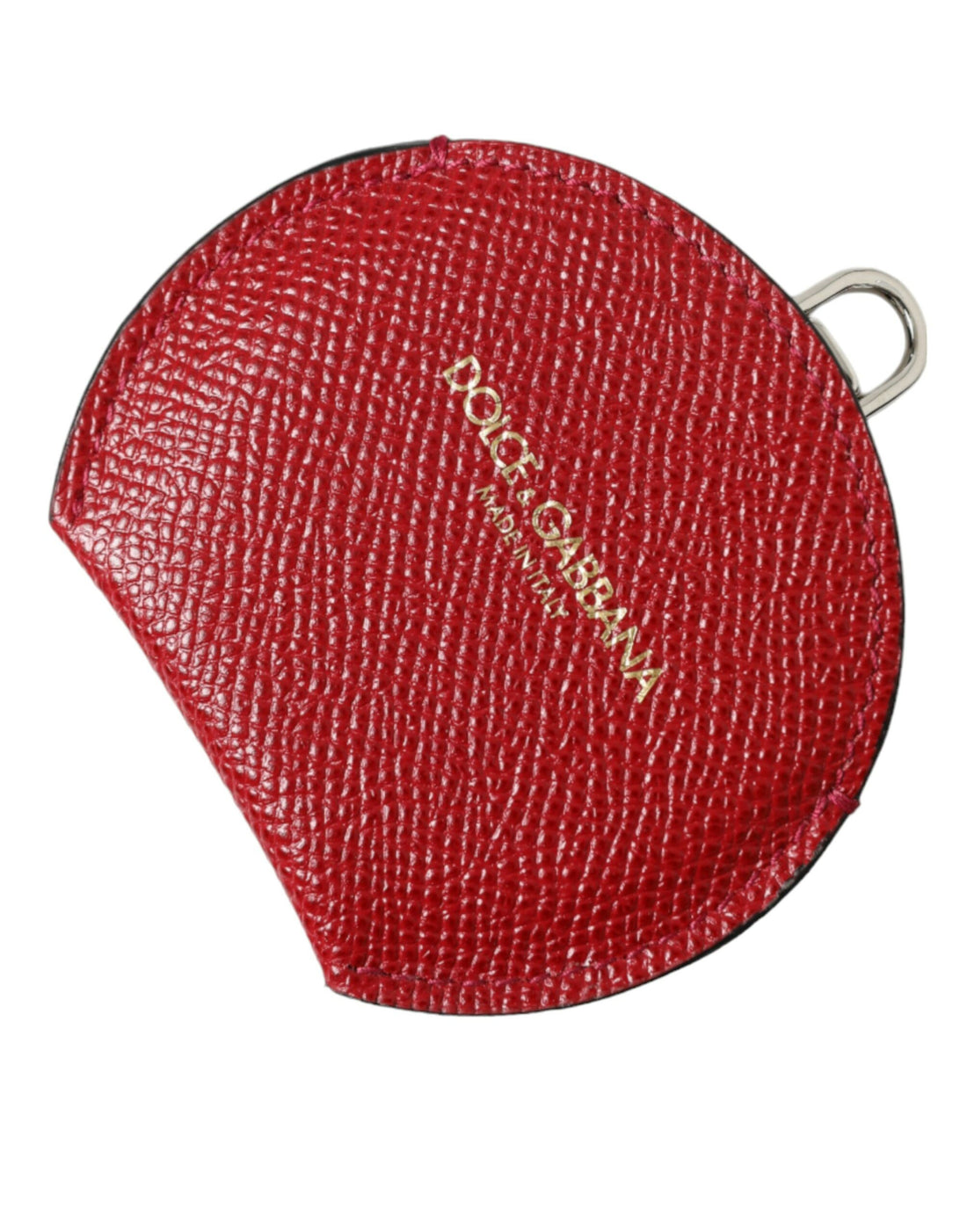 Dolce &amp; Gabbana Elegant Red Leather Mirror Holder