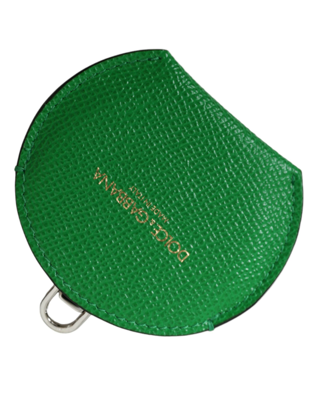 Dolce &amp; Gabbana Emerald Leather Hand Mirror Holder