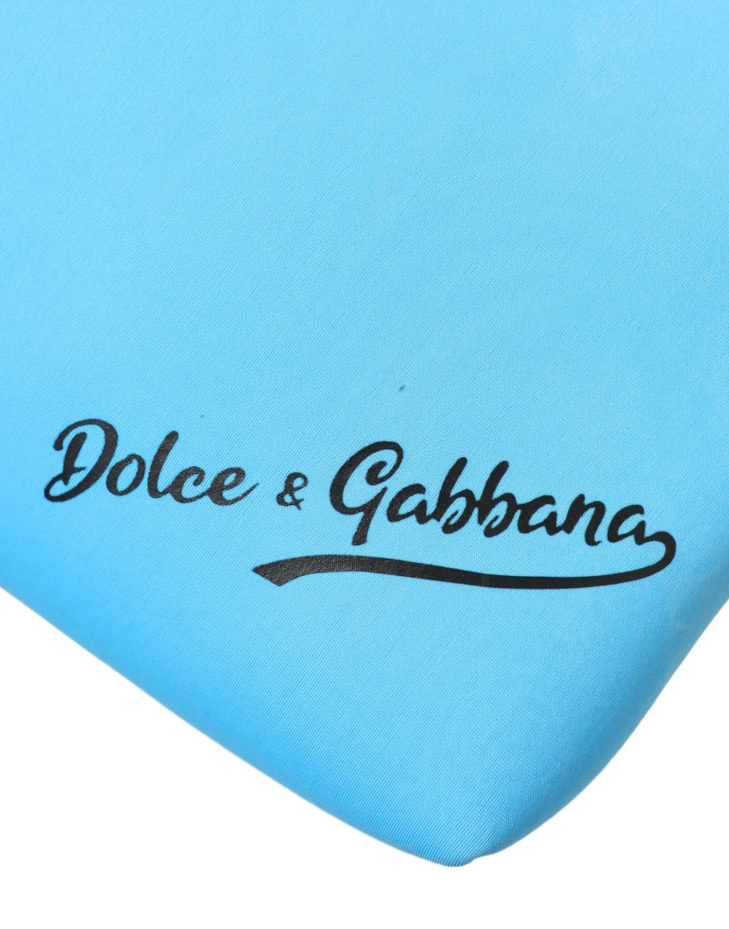 Dolce &amp; Gabbana Elegant Blue Hand Pouch with Strap