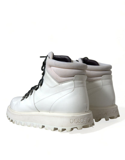 Dolce &amp; Gabbana Pristine White Italian Ankle Boots