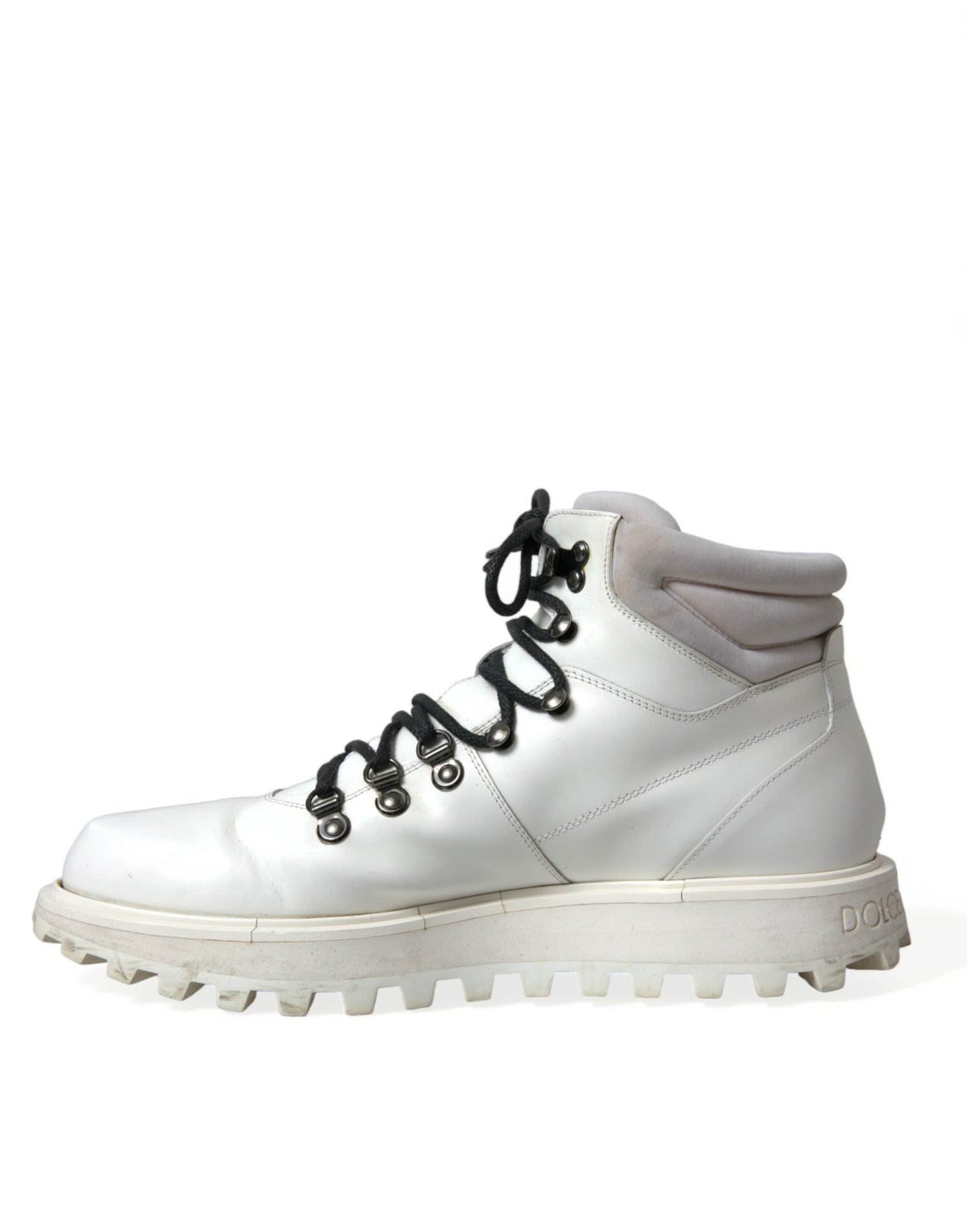 Dolce &amp; Gabbana Pristine White Italian Ankle Boots