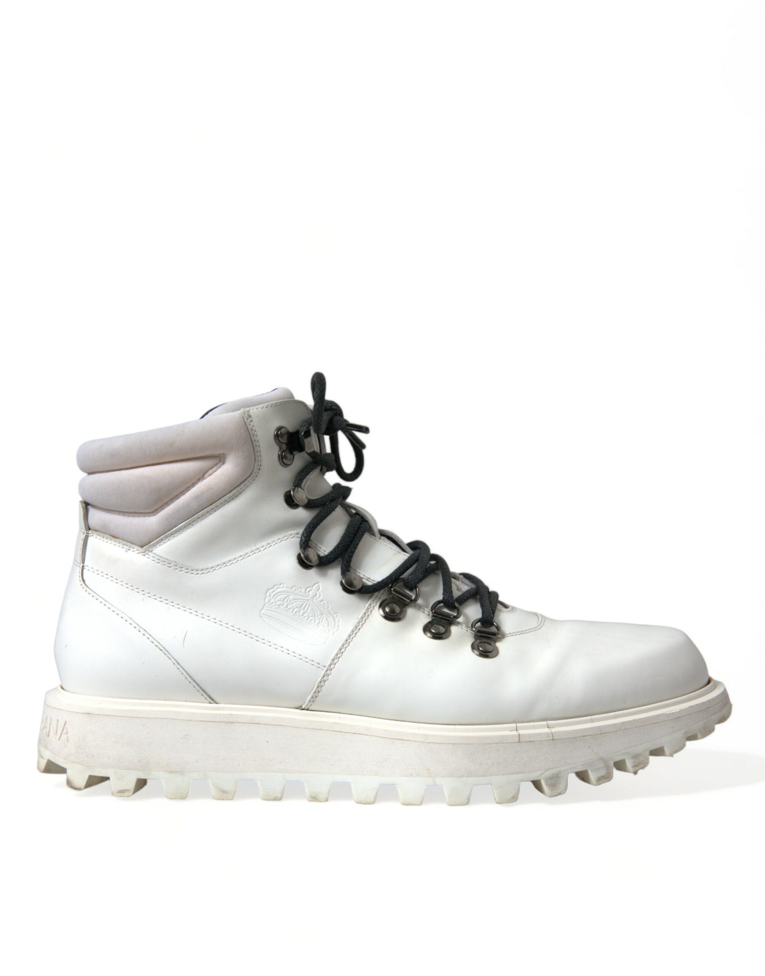 Dolce &amp; Gabbana Pristine White Italian Ankle Boots