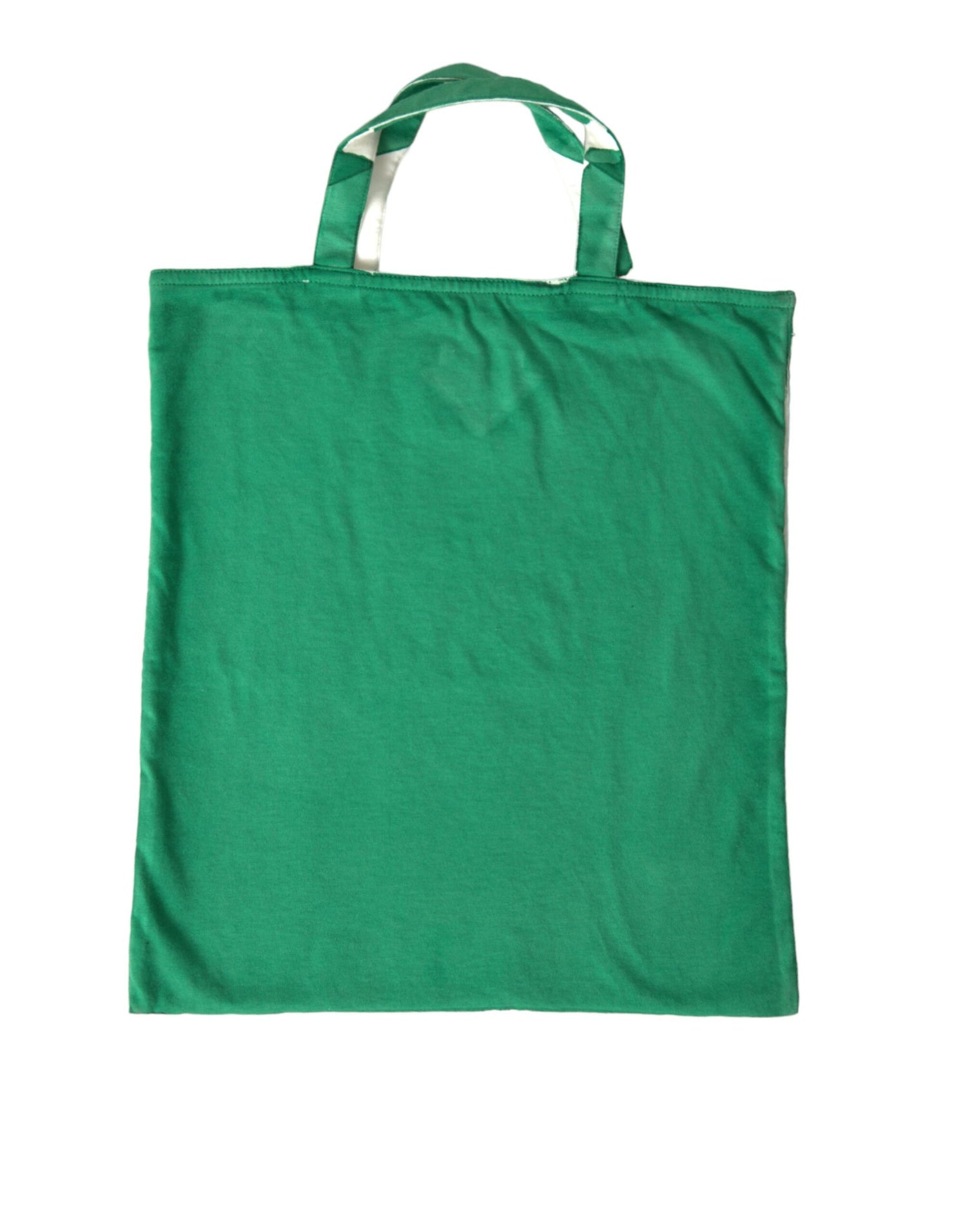 Prada Elegant Green Fabric Tote Bag