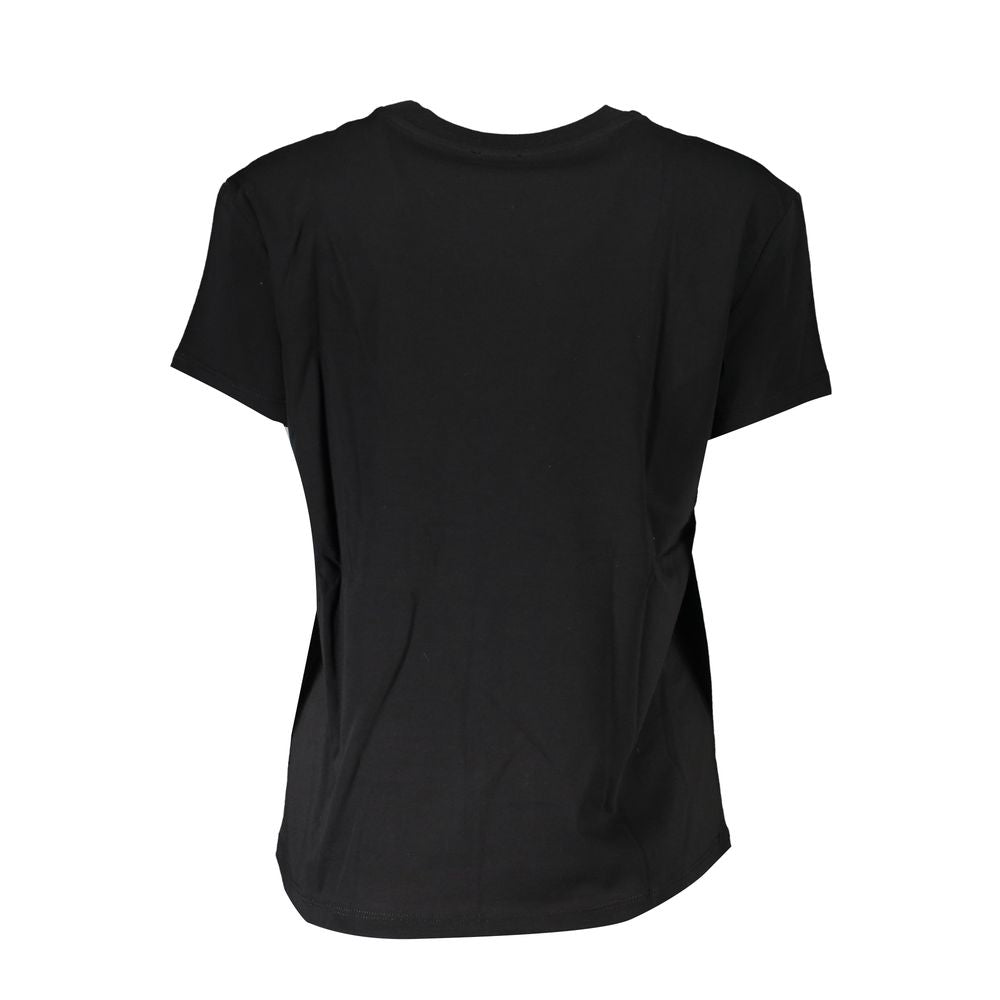 Patrizia Pepe Black Cotton Tops &amp; T-Shirt