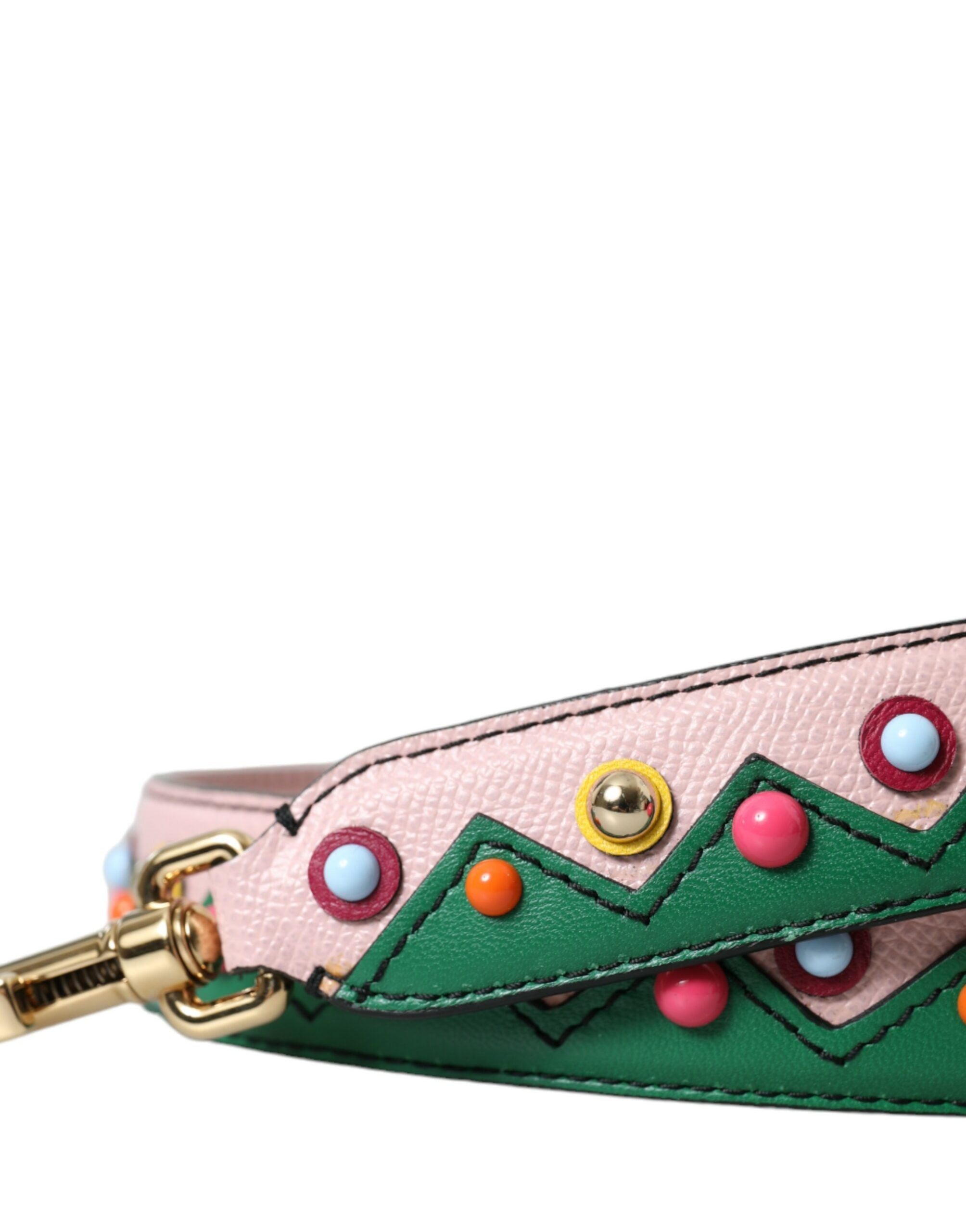 Dolce &amp; Gabbana Pink Leather Handbag Accessory Shoulder Strap