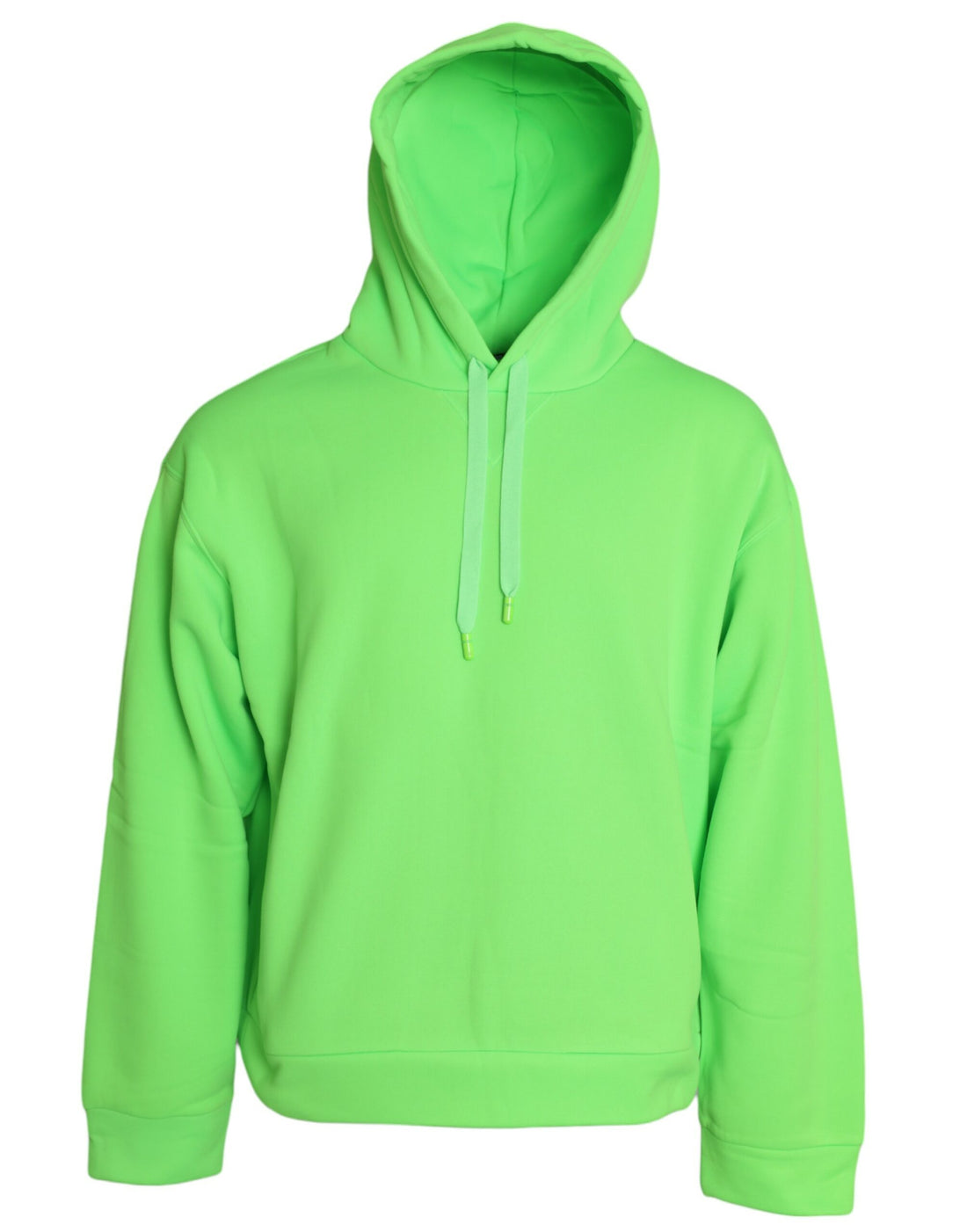 Dolce &amp; Gabbana Neon Green Hooded Top Pullover Sweater