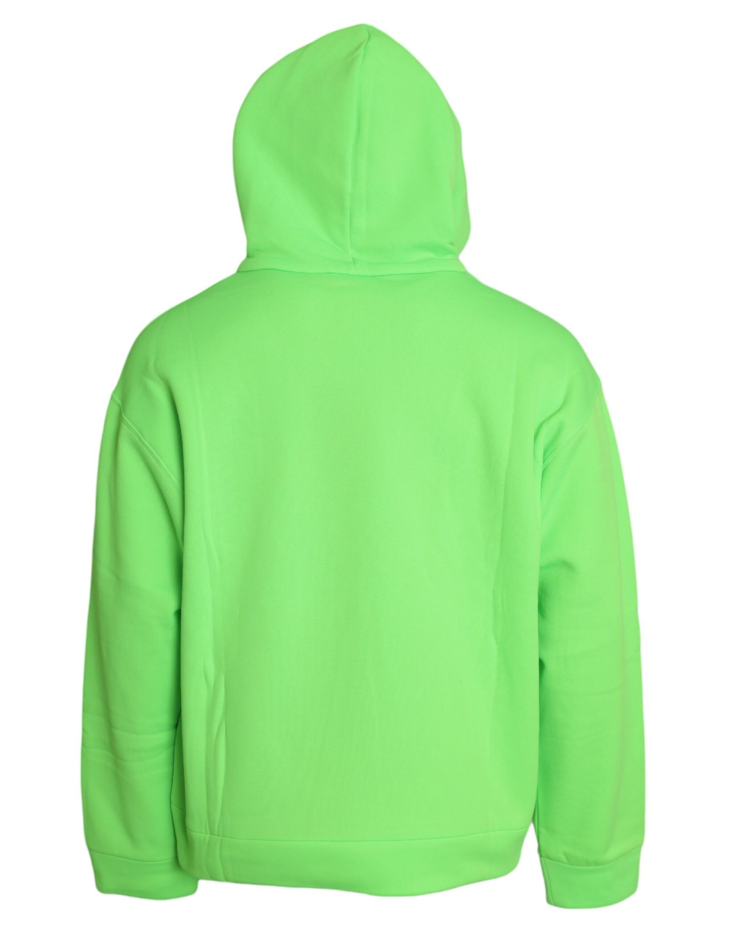 Dolce &amp; Gabbana Neon Green Hooded Top Pullover Sweater