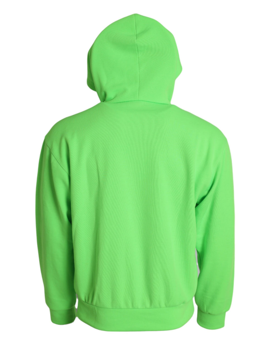 Dolce &amp; Gabbana Neon Green Hooded Full Zip Top Sweater