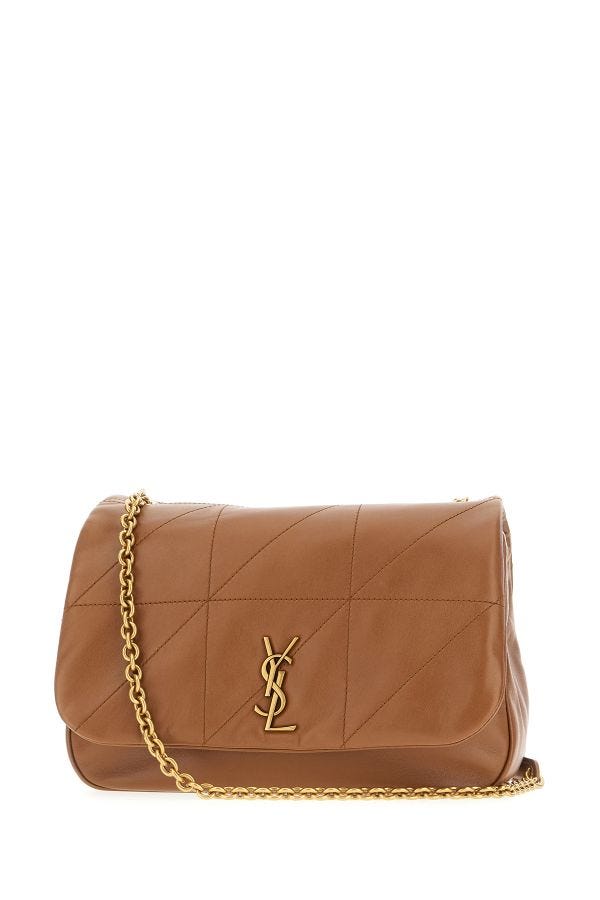 Saint Laurent Brown Lamb Leather Jamie 4.3 Small Shoulder bag