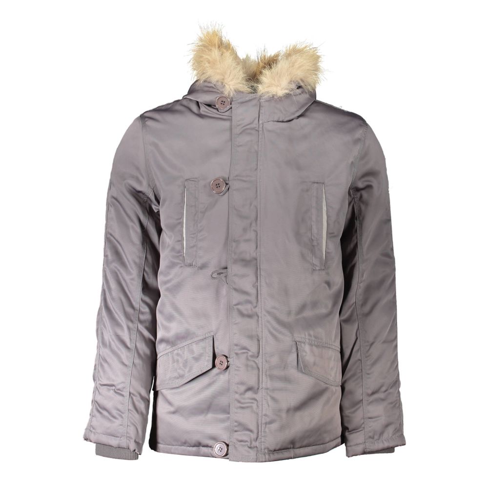 2 Special Gray Polyester Jackets &amp; Coat