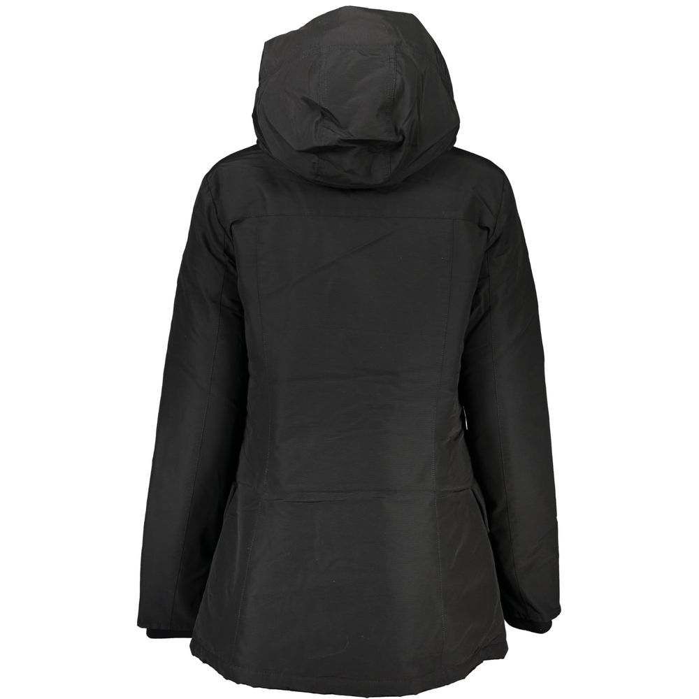 Woolrich Black Cotton Jackets &amp; Coat