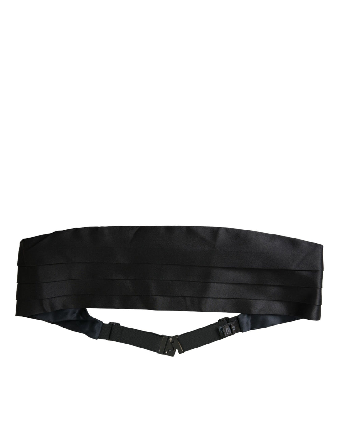 Dolce &amp; Gabbana Black Men Wide Waist Silk Belt Cummerbund