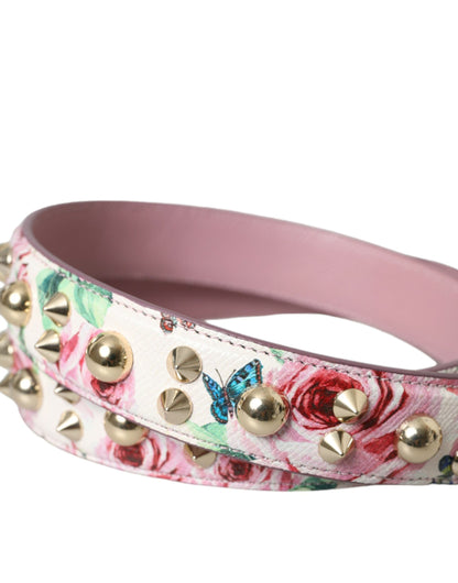 Dolce &amp; Gabbana Pink Floral Handbag Accessory Shoulder Strap