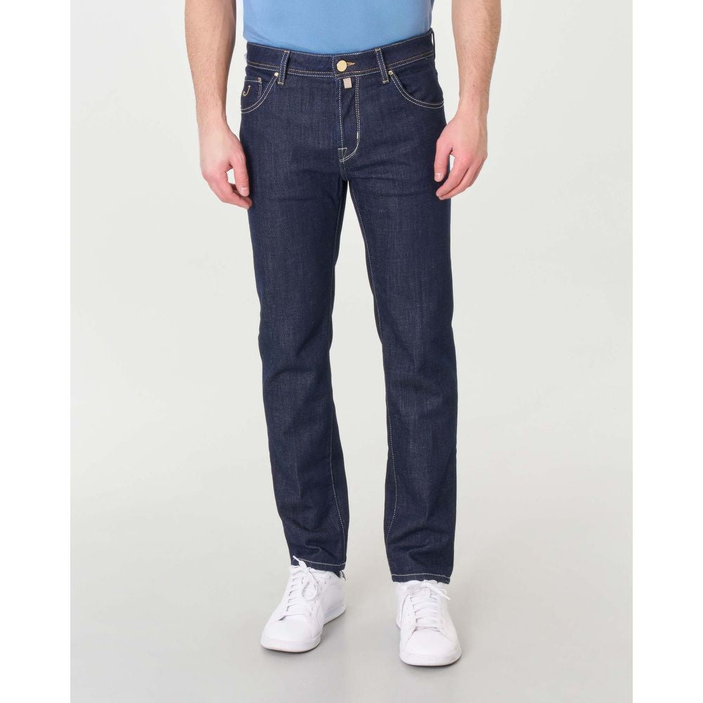 Jacob Cohen Blue Cotton Jeans &amp; Pant