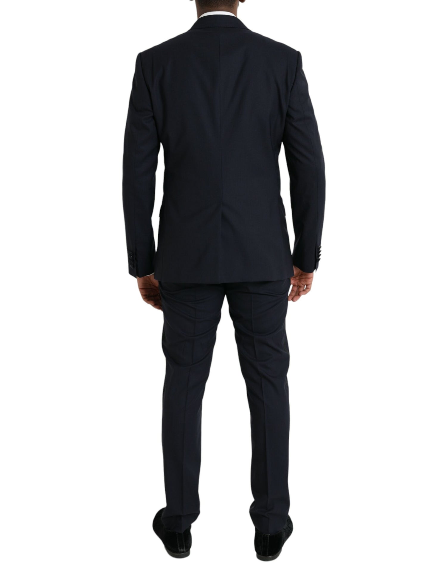 Dolce &amp; Gabbana Dark Blue MARTINI Wool Formal 3 Piece Suit