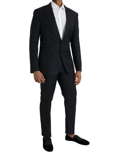 Dolce &amp; Gabbana Dark Blue Wool NAPOLI Formal 2 Piece Suit