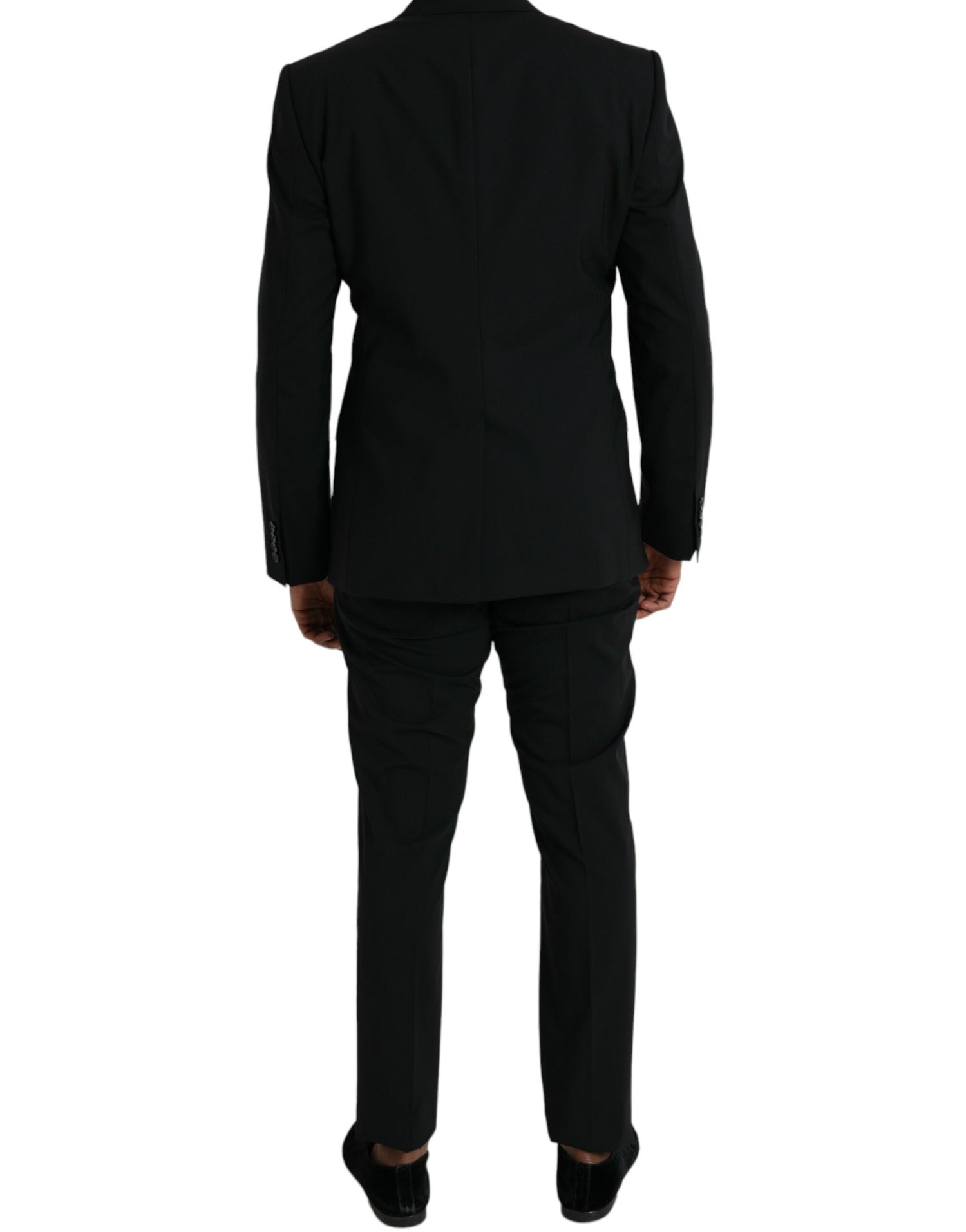 Dolce &amp; Gabbana Black Wool MARTINI Formal 2 Piece Suit