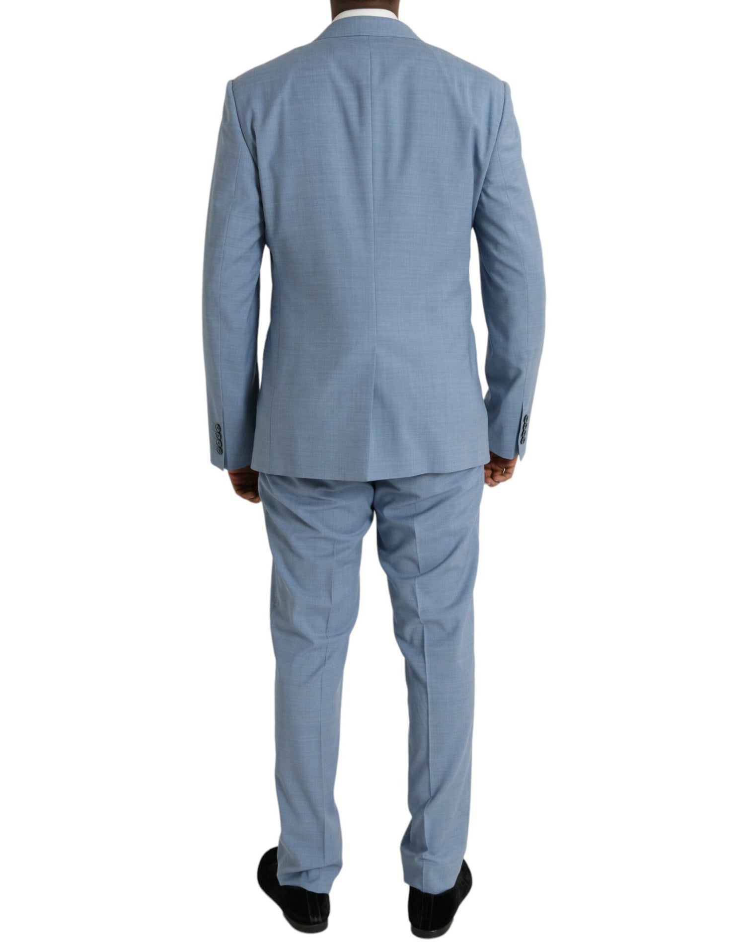 Dolce &amp; Gabbana Light Blue Polyester MARTINI Formal 2 Piece Suit