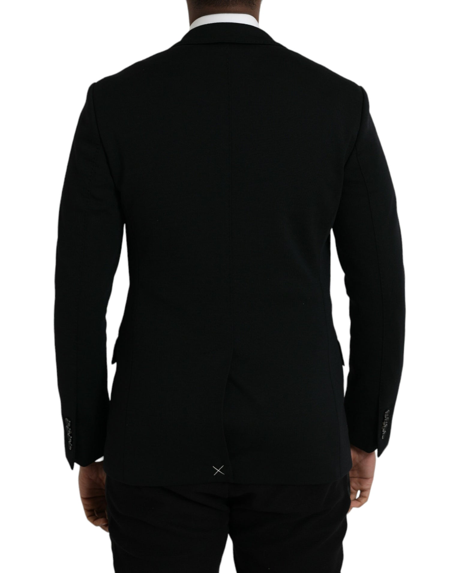 Dolce &amp; Gabbana Black Wool 2 Piece Single Breasted Suit