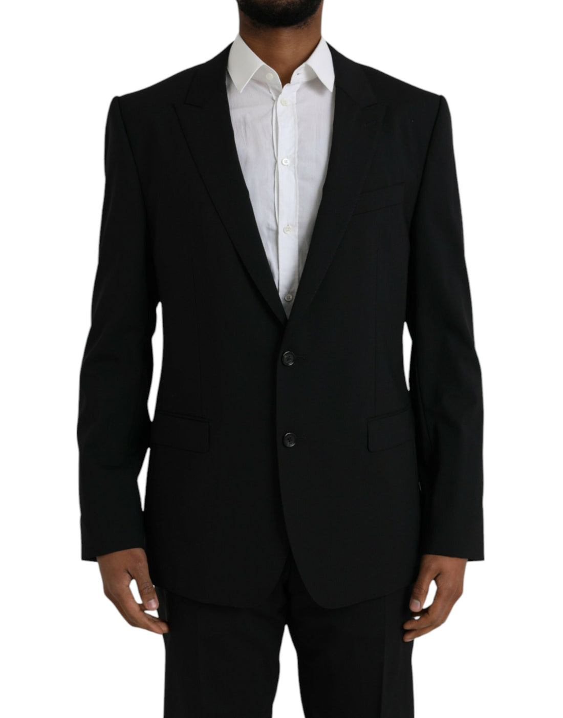 Dolce &amp; Gabbana Black MARTINI Wool Formal 2 Piece Suit