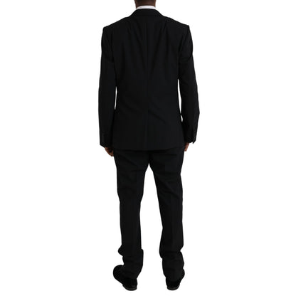 Dolce &amp; Gabbana Black MARTINI Wool Formal 2 Piece Suit