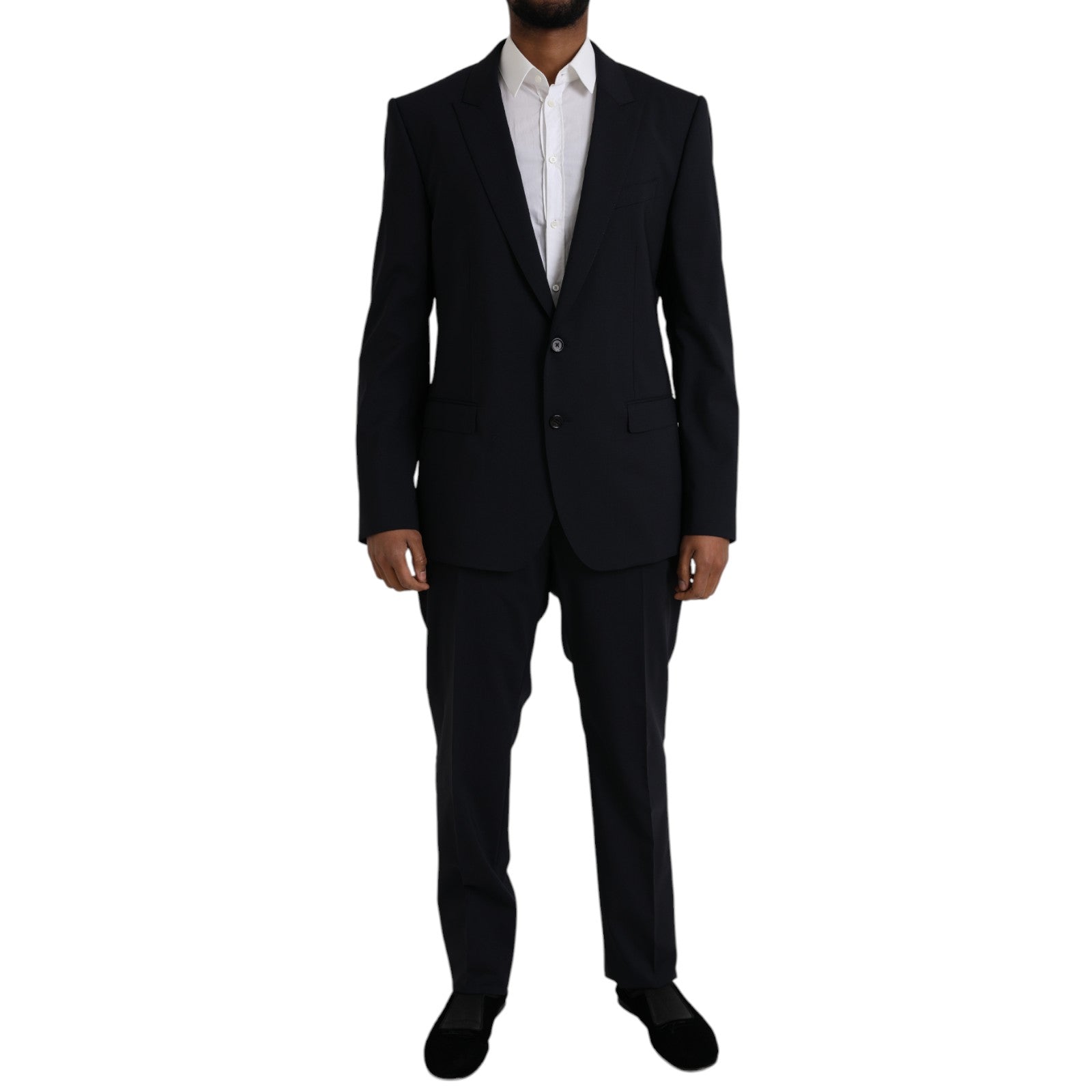 Dolce &amp; Gabbana Blue MARTINI Wool Formal 2 Piece Suit