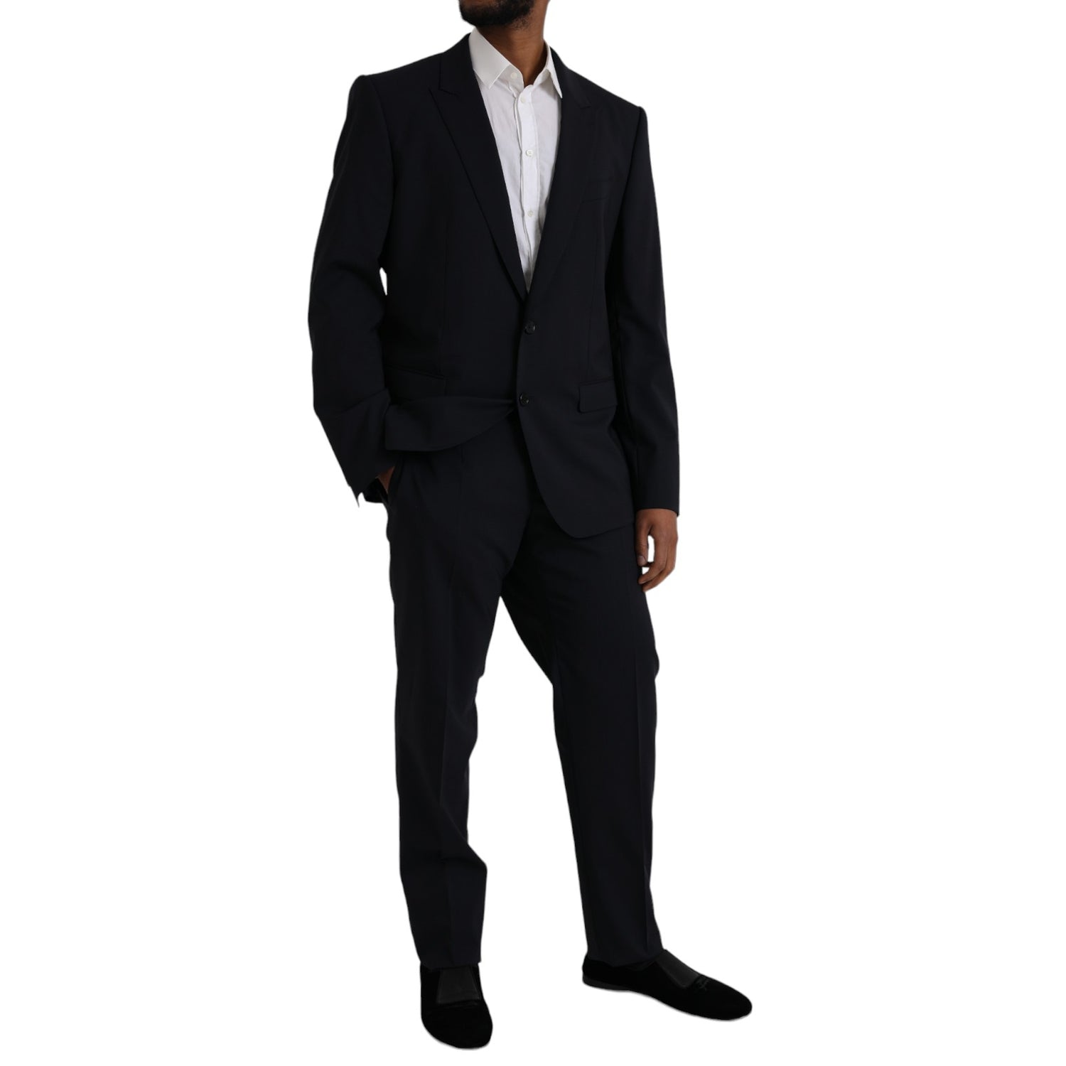 Dolce &amp; Gabbana Blue MARTINI Wool Formal 2 Piece Suit