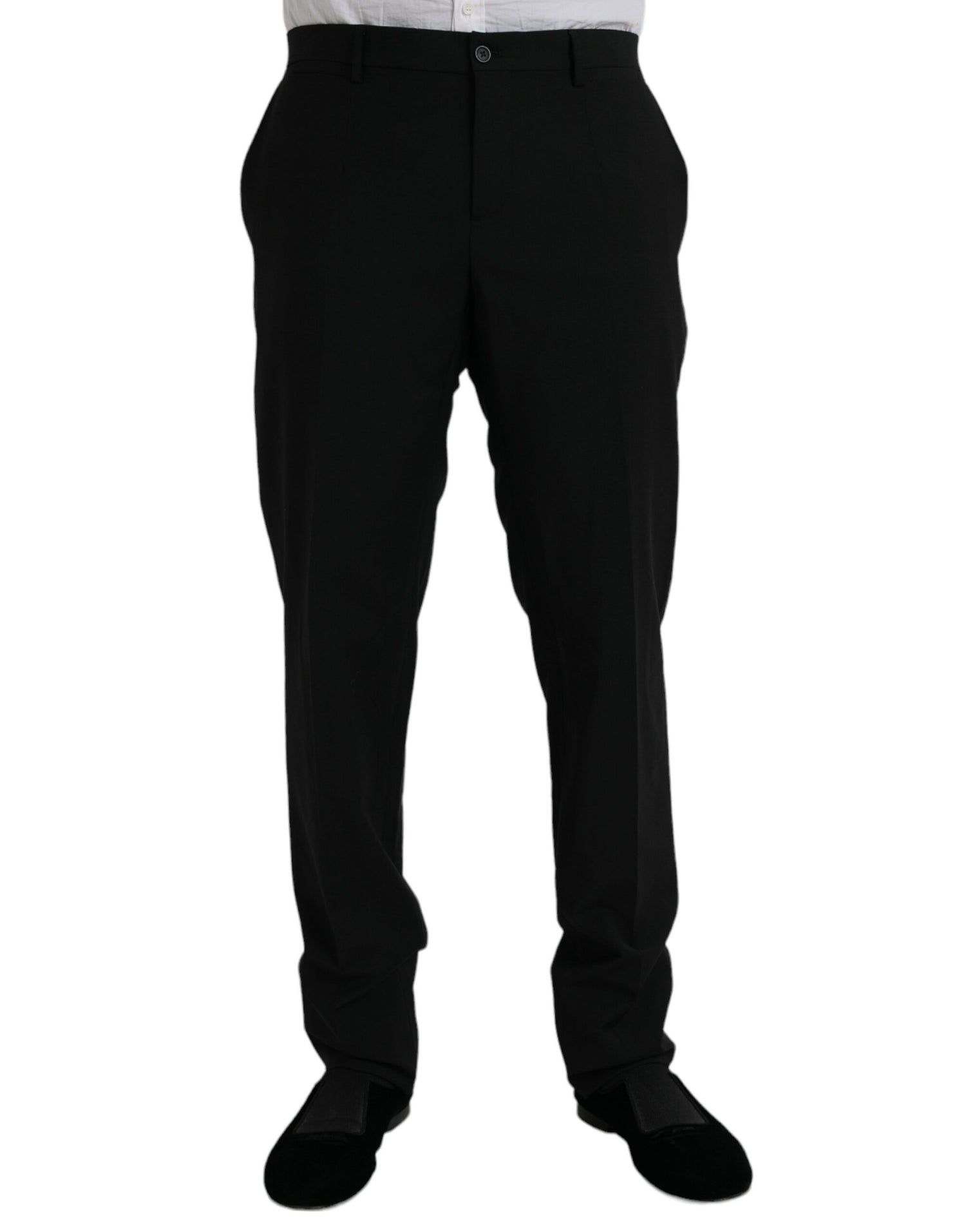 Dolce &amp; Gabbana Black Polyester STAFF Formal 3 Piece Suit