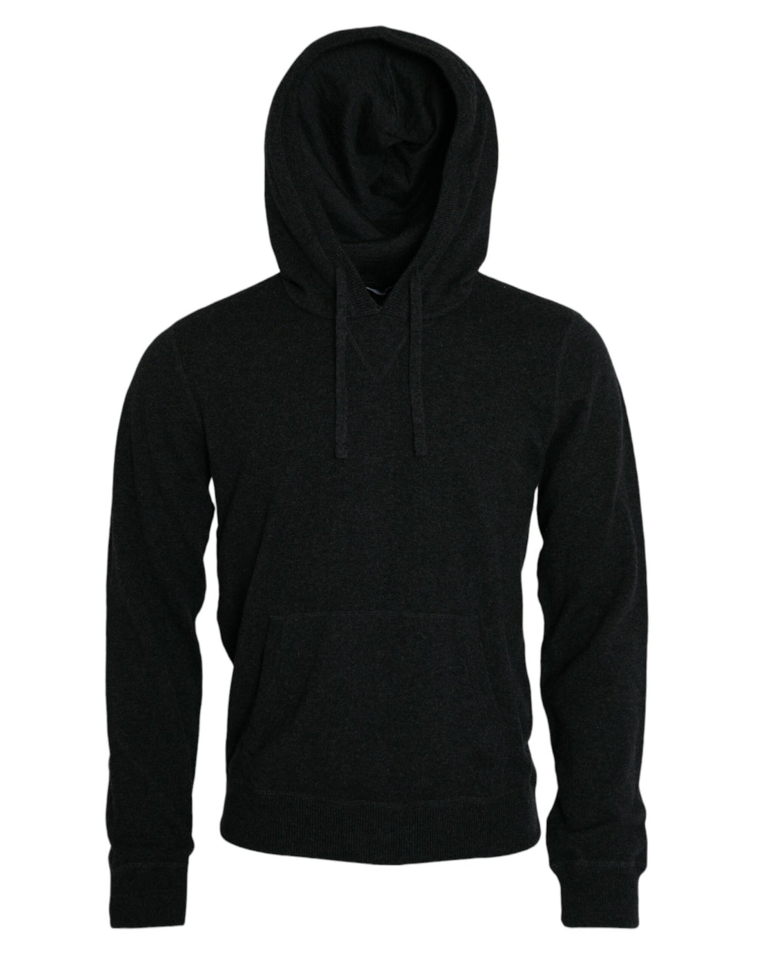 Dolce &amp; Gabbana Dark Gray Cashmere Hooded Pullover Sweater