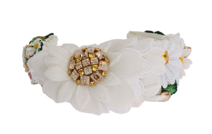 Dolce &amp; Gabbana Sunflower Crystal Embellished Headband