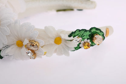 Dolce &amp; Gabbana Sunflower Crystal Embellished Headband