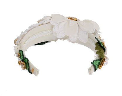 Dolce &amp; Gabbana Sunflower Crystal Embellished Headband